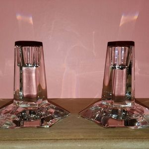 Tiffany & Co. Crystal Candlestick Holders